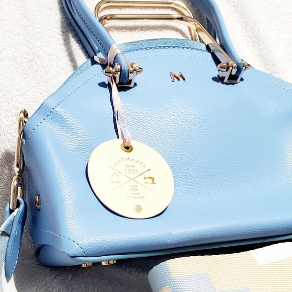 MATMAZEL "Gian" Metal Handle Hand & Shoulder Bag- Crossbody Purse - Picture 8 of 17